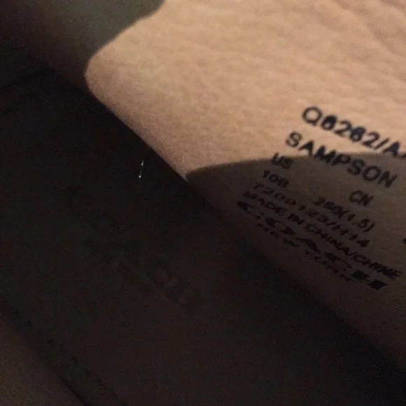 Coach Stylish Black and Brown Fur-Trimmed Women's Shoes - Picture 4 of 7